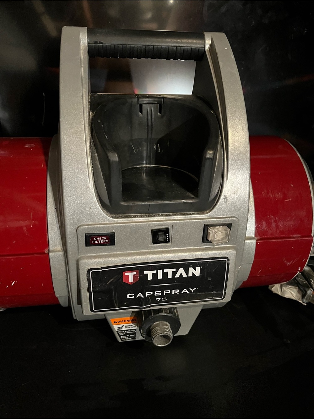 TITAN Capspray 75 Portable Paint Sprayer - Silver & Red